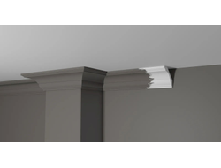 Потолочный плинтус DECOR-DIZAYN DD17, из дюрополимера, под покраску, ударопрочный, 2 метра.