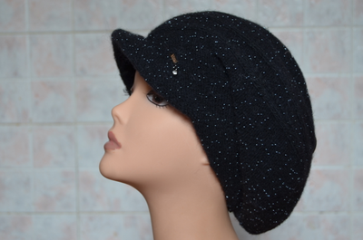 Кепка вязаная с бисером Vizio Визио Италия 5895