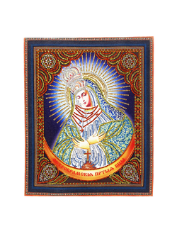 Алмазная мозаика Anya Икона Остробрамская Богородица 27х33см.