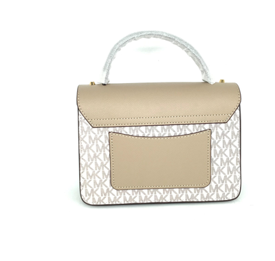 Сумка Michael Kors Rose Medium Logo бежевая