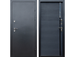 Дверь Термо Сибирь античное серебро PORTE Black