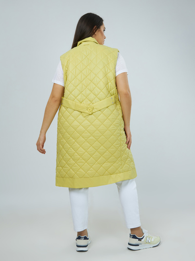 Жилет удлиненный стеганный