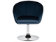 Кресло дизайнерское DOBRIN EDISON, синий велюр (1922-20)