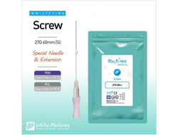 Мезонить стериальная White Ever SCREW 27G/60/PDO
