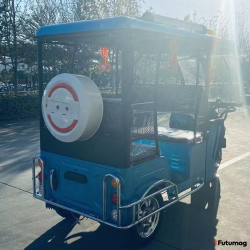 Трицикл пассажирский GreenCamel Пони Рикша (48V 1000W 30 км/ч) крыша, дифф