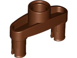 Technic, Pin Connector 3L with 2 Pins and Center Hole, Reddish Brown (15461 / 6189165 / 6323704)