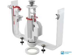 Арматура к смыв. бачку 2-х Кноп. ALCAPLAST/Alcadrain хр.кн. бок.подв унив колонка SA08 1/2/SA08A 1/2