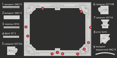 Потолочная композиция SPK8