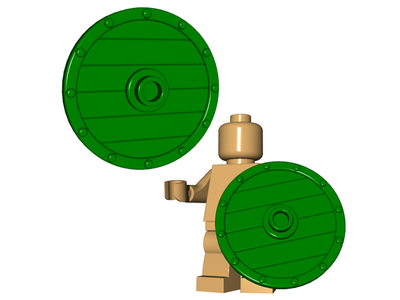 Круглый щит (цвет: красный)