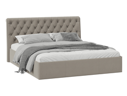 Кровать Скарлет двойная Универсальная Тип 1 Велюр Мокко темный 1800