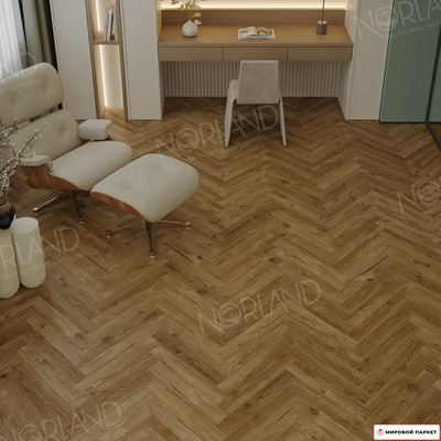 Ламинат Norland Herringbone Elegant Strong Дуб Корсика LF304-18 34 класс толщина 12 мм с фаской