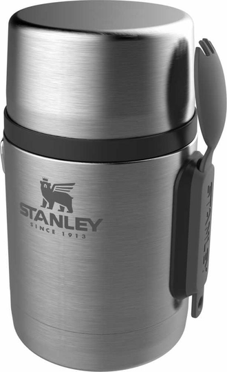 Термос STANLEY Adventure Vacuum Food Jar, 0.53л, серебристый