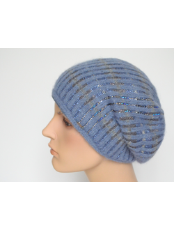 Фиолетовый женский берет со стразами Vizio Италия 8007 В  фото