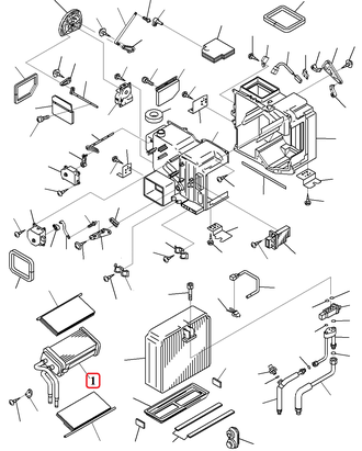 ND116120-7990  	Радиатор отопителя Komatsu