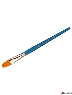 Кисть художественная синтетика Гамма "Галерея", плоскоовальная №16, короткая ручка. 300020