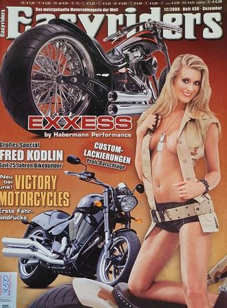 Easyriders Deutsch Magazine December 2009 Иностранные мото журналы, байкерские журналы, Intpressshop