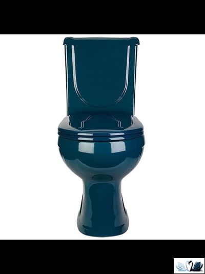 Унитаз с бачком Оскольская керамика Ирида, зеленый, Стандарт (сиденье арматура УКЛАД)