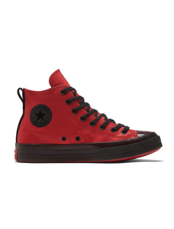 Converse Chuck Taylor All Star Leather красные высокие кожаные 169606C
