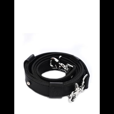 Плечевой кожаный ремень Черный