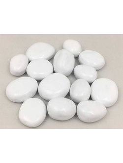 ДЕКОРАТИВНЫЕ КЕРАМИЧЕСКИЕ КАМНИ БЕЛЫЕ 14 ШТ
