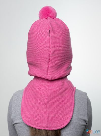 Шапка-шлем 21101-12 подклад 100% полиэстер, ярко-розовый 54-56