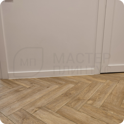 Плинтус ХДФ Dollken Cubu Flex Life 80мм Х 2,5 м 1013/5012 Белый