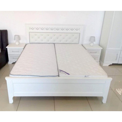 Кровать "Грация" античный белый из массива (Браво) в Липецке