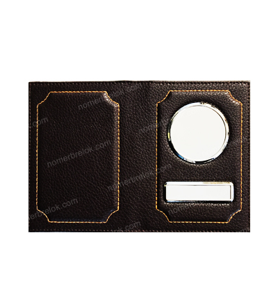 «РЕБРИСТАЯ КОЖА» ОБЛОЖКА ДЛЯ АВТОДОКУМЕНТОВ В КОМПЛЕКТЕ С ЛИНЗАМИ. БЕЗ НАДПИСИ. ЦВЕТ: КОРИЧНЕВЫЙ