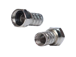 Переходник F15 "F-гайка" для кабеля RG-6 "с резинкой"  50pcs