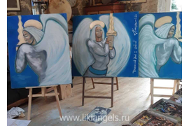 114_2001 Кангро Туно,  триптих Ангелы-хранители, Эстония