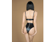 06723 Комплект лиф и трусики с функциональной молнией из материала wetlook(My Shadow) LeFrivole