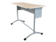 Стол ученический МЕГА двухместный, регулируемый, с перфорированным экраном