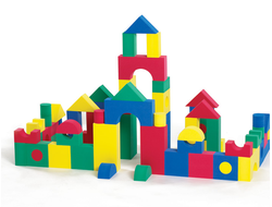 Блоки геометрические мягкие. Набор для класса. 68шт.