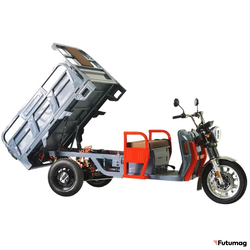 Грузовой электротрицикл Тендер Гидравлика 60V 3000W красный