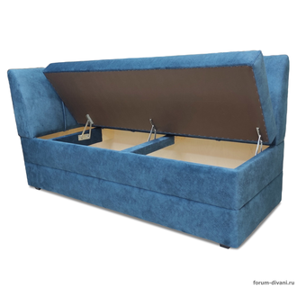 Кухонный ДИВАН "ФОРУМ-8" с боковой спинкой, Синий Левый