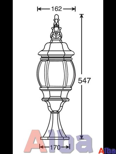 Садово парковый светильник America S 404 gold