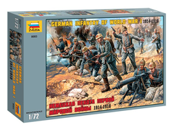 Сборная модель: (Звезда 8083) Немецкая пехота Первой мировой войны 1914-1918 г.