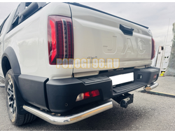 Защита заднего бампера угловая Папа Тюнинг d60 для Jac T9 2023-