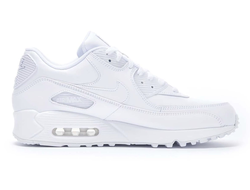 Nike Air Max 90 Triple White (Экокожа) фото