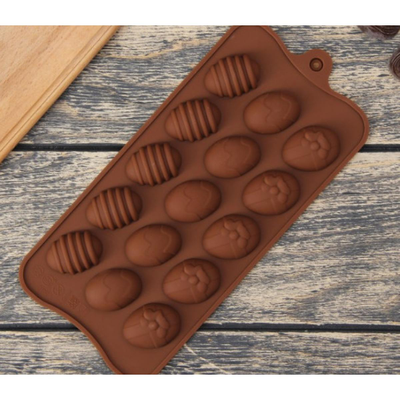 Силиконовая форма "Пасхальные яйца", 15 ячеек