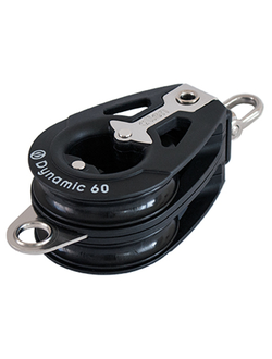 ДВУХШКИВНЫЙ ДВУХОБУШКОВЫЙ ВЕРТЛЮЖНЫЙ ШАРИКОПОДШИПНИКОВЫЙ БЛОК ALLEN BROTHERS DYNAMIC ALLEN  A2063, 5-12 ММ, 600-1250 кг, D 60