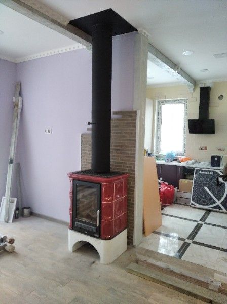 Кладка трубы печки