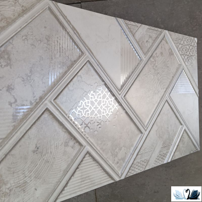 Плитка настенная Eurotile Padma Decor Luster 30x60 см матовая, рельеф. Фото эффекта люстра в декоре