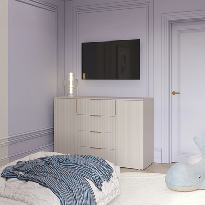 Тефия комод 2-ств с 4 ящиками 1400х450х930 Тефия / Софт Сантьяго