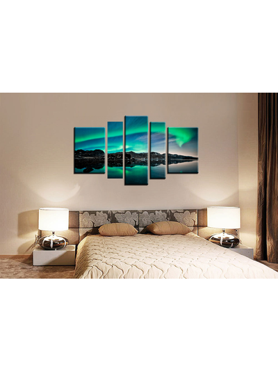 Модульная картина "Северное сияние"