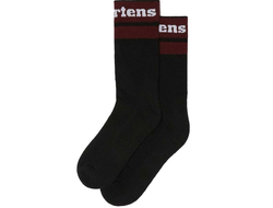 НОСКИ DR MARTENS ATHLETIC LOGO ЧЕРНЫЕ С КРАСНЫМ