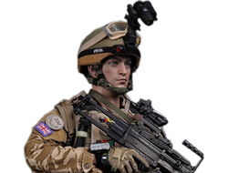 Британский пулеметчик в Афганистане - коллекционная фигурка 1/6 2016 Exhibition Limited Product - BRITISH ARMY IN AFGHANISTAN  MINIMI GUNNER (78036) - DamToys