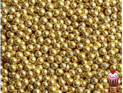 Посыпка ЗОЛОТЫЕ шарики 3 мм, 50г