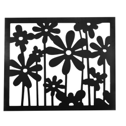 Панно Поляна из МДФ с цветами