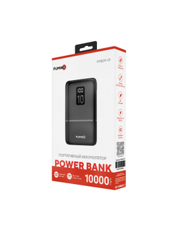 Внешний аккумулятор FUMIKO PB09 10000 мАч черный
